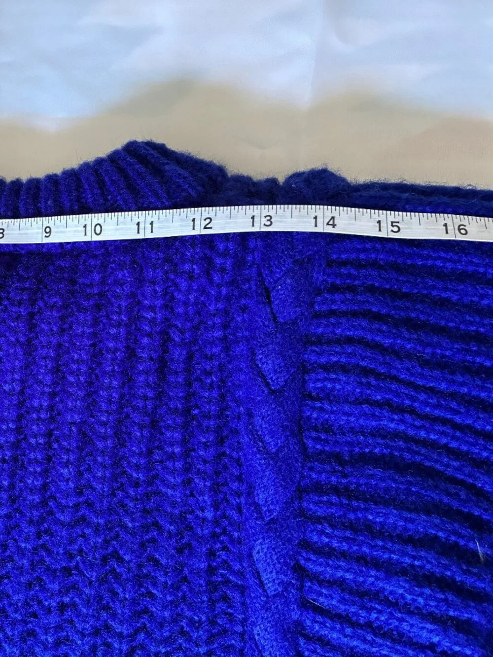 FARM Rio Cobalt Blue Braided Sweater - Picture 11 of 11